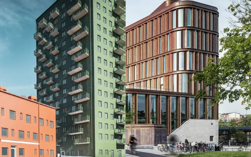 Därför väljer fler en metallfasad på hotell – snyggt, hållbart och smart